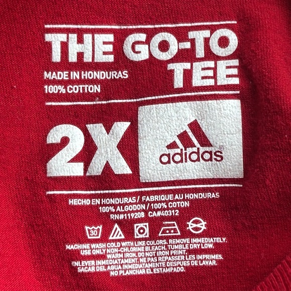 🏈The Go-To Tee RED 2014 EWU College Football adidas 2X - Picture 2 of 2
